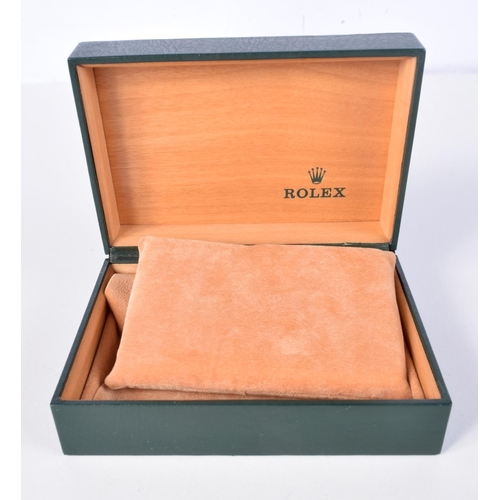 838 - ROLEX WATCH BOX.  14cm x 10cm x 5cm