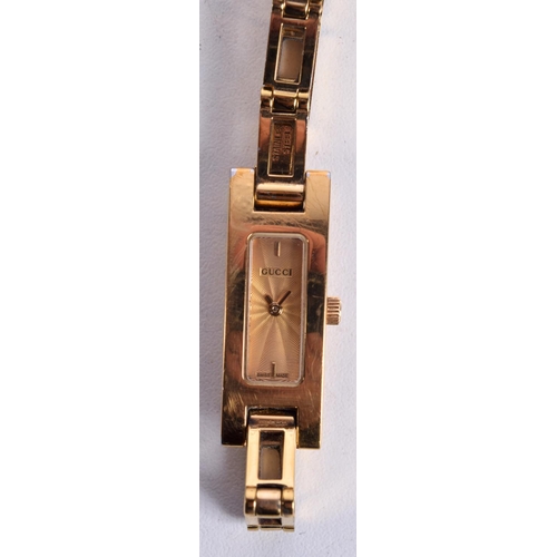 839 - A LADIES GUCCI  GP CHAMP DIAL WATCH.