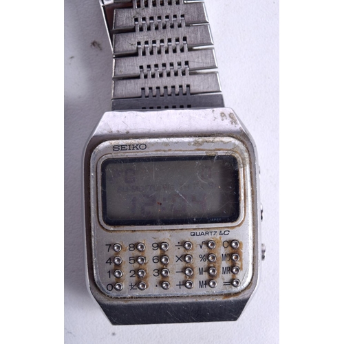 901 - SEIKO CALCULATOR WATCH.  3.6CM DIAL