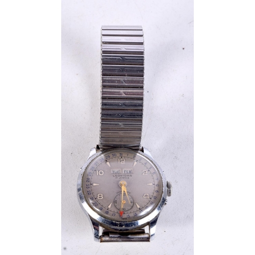 959 - VINTAGE LEONARDIS DAY DATE WATCH.  Dial 3.5cm incl crown