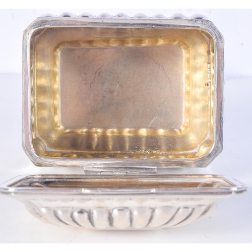 985 - AN AUSTRIAN SILVER SUGAR BOX.  9.1cm x 12.5cm x 9.5cm, weight 439g