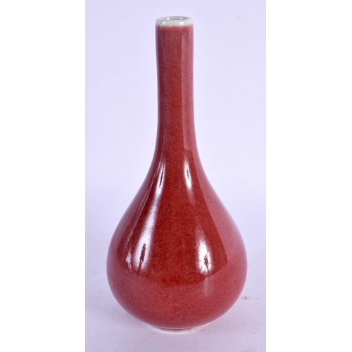 1726 - A CHINESE SANG DU BOEUF BOTTLE NECK VASE 20th Century. 17 cm high.