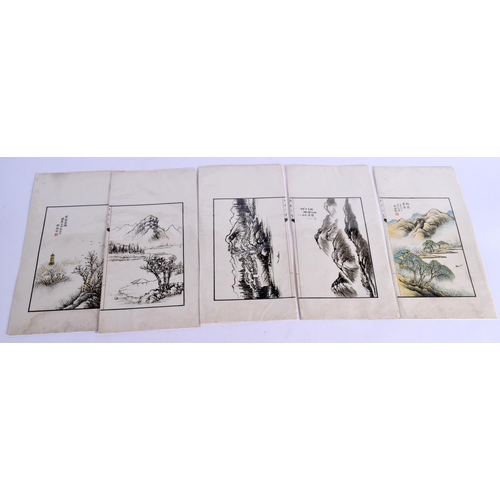 2136 - A GROUP OF 19TH/20TH CENTURY CHINESE AND JAPANESE WATERCOLOURS together with prints etc. (qty)