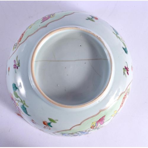 2149 - AN 18TH CENTURY CHINESE EXPORT FAMILLE ROSE BOWL Qianlong. 22 cm diameter.