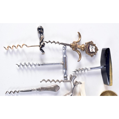 3052 - A collection of corkscrews including novelty dog, jockeys cap, etc (12).