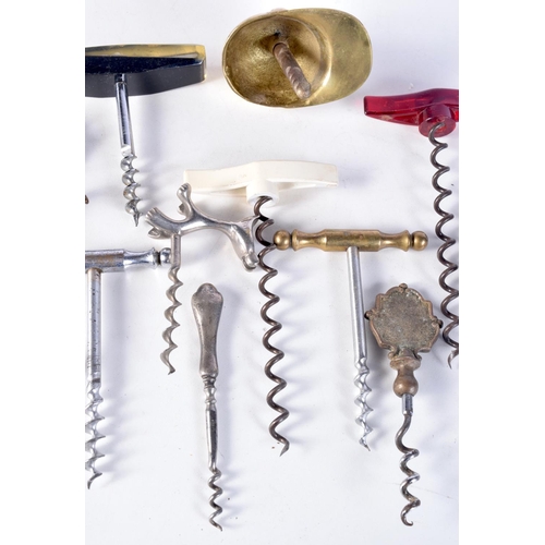 3052 - A collection of corkscrews including novelty dog, jockeys cap, etc (12).