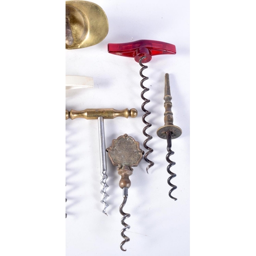 3052 - A collection of corkscrews including novelty dog, jockeys cap, etc (12).