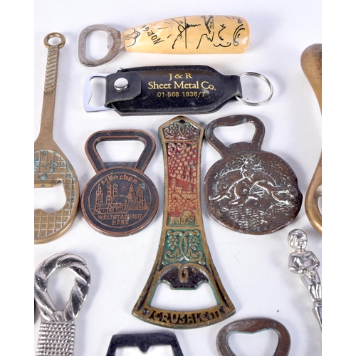 3056 - A collection of vintage continental bottle openers largest 14cm (13).