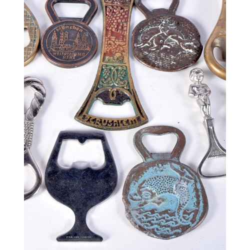 3056 - A collection of vintage continental bottle openers largest 14cm (13).