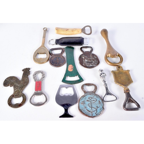 3056 - A collection of vintage continental bottle openers largest 14cm (13).