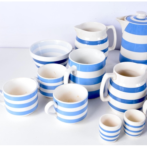 3101 - A collection of Cornish ware porcelain . (Qty).