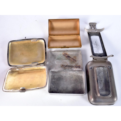 3108 - A collection of small vintage  metal and wooden boxes largest 13 x 9 cm (14).