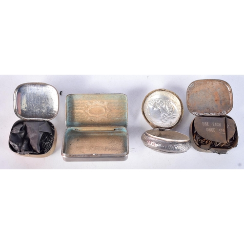 3108 - A collection of small vintage  metal and wooden boxes largest 13 x 9 cm (14).