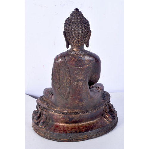 3120 - A Chinese Tibetan gilded bronze Buddha. 21cm.