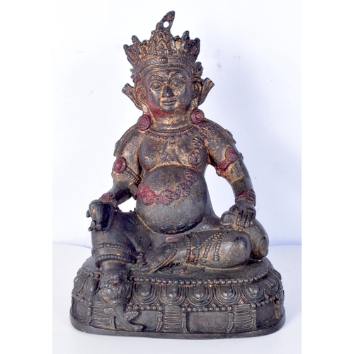 3203 - A Chinese Tibetan bronze Buddha. 23cm.