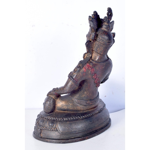 3203 - A Chinese Tibetan bronze Buddha. 23cm.