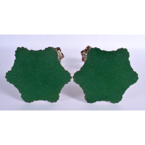 11 - A PAIR OF EARLY 19TH CENTURY OLD SHEFFIELD PLATED CANDLESTICKS formed with acanthus. 25 cm high.