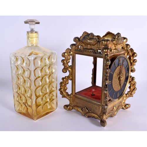 18 - THREE NOVELTY VINTAGE MUSIC BOXES one formed as a decanter. Largest 30 cm high. (3)