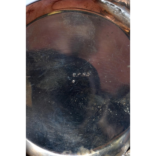 20 - A LARGE SILVER PLATED TRAY together with two boxed sets. Largest 52 cm x 34 cm.