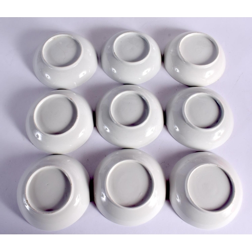 252 - LATE 18TH CENTURY NEW HALL TEA SERVICE  PAINTED CHINESE EXPORT STYLE WITH PATTERN `173'  COMPRISING;... 