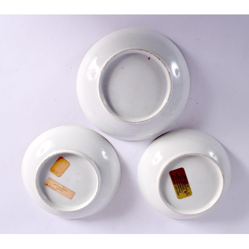 254 - LATE 18TH CENTURY NEW HALL A PATTERN `89' COFFEE CUP AND  SAUCER; A PATTERN `575' TRIO  AND A PATTER... 