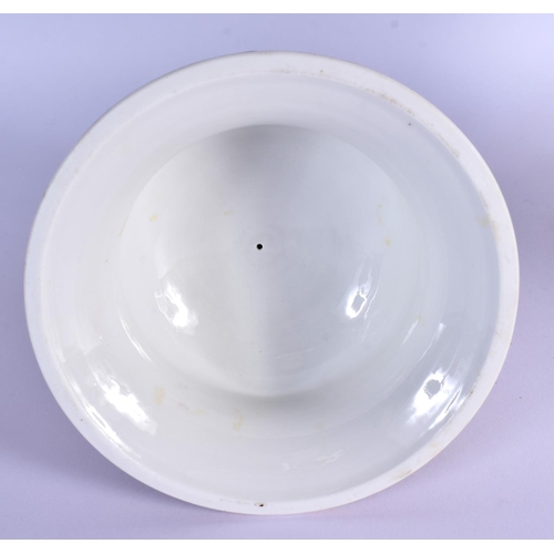 27 - A LARGE EARLY 20TH CENTURY GERMAN PORCELAIN VASE AND COVER with figural cherub supports. 42 cm x 24 ... 