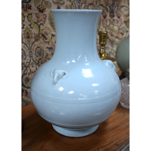 30 - A FINE AND EXTREMELY RARE CHINESE RU-TYPE 'THREE RAMS' BULBOUS VASE Yongzheng Mark and Probably of t... 