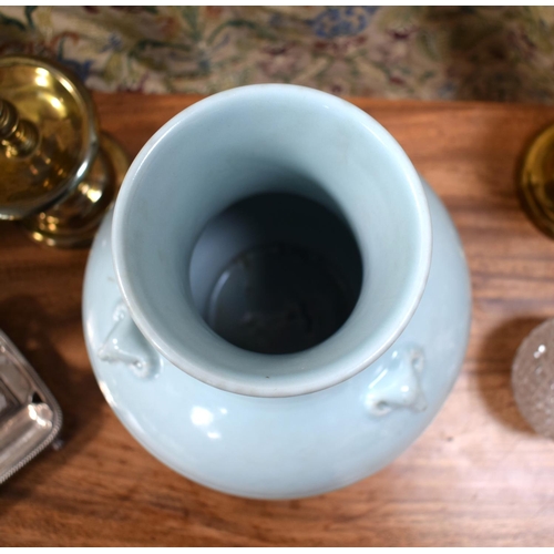 30 - A FINE AND EXTREMELY RARE CHINESE RU-TYPE 'THREE RAMS' BULBOUS VASE Yongzheng Mark and Probably of t... 