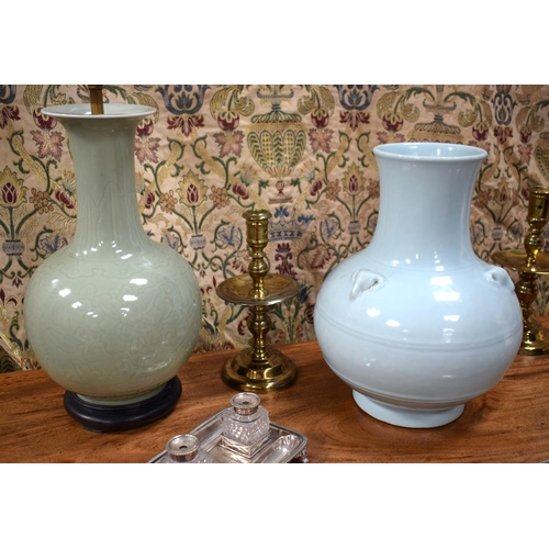 30 - A FINE AND EXTREMELY RARE CHINESE RU-TYPE 'THREE RAMS' BULBOUS VASE Yongzheng Mark and Probably of t... 