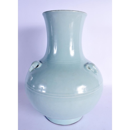 30 - A FINE AND EXTREMELY RARE CHINESE RU-TYPE 'THREE RAMS' BULBOUS VASE Yongzheng Mark and Probably of t... 