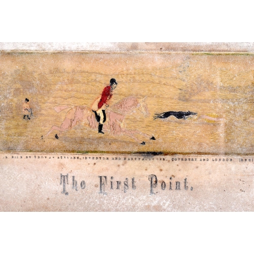 376 - A REVERSE PAINTED SILHOUETTE by H C Bassett  together with a Stevengraph with original label. Larges... 
