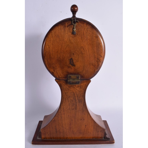 263 - AN EDWARDIAN MAHOGANY MANTEL CLOCK. 35 cm  14 cm.