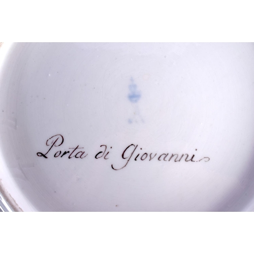 47 - A VERY RARE PAIR OF 19TH CENTURY RUSSIAN IMPERIAL PORCELAIN PLATES from the Dowry Service Of Grand D... 