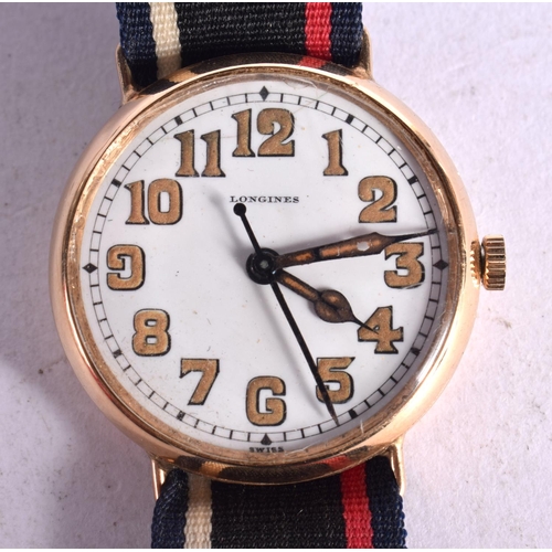 1090 - A VINTAGE LONGINES WATCH.  3.2cm incl crown