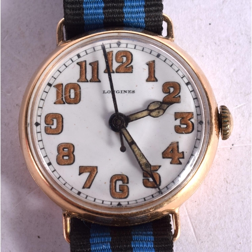 1099 - A VINTAGE LONGINES WATCH.  3.2cm incl crown