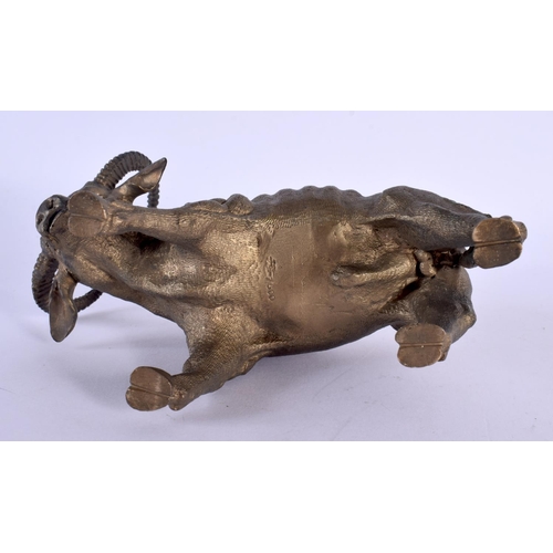 295E - European School (20th Century) Bronze, Limited Edition, Bull. 16 cm x 8 cm.