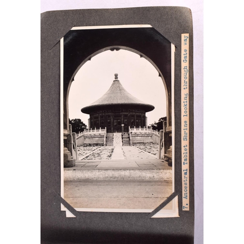 297 - Views Of My Tour Peking, Chinese, G Knight, October 1930, Photograph Album. 21 cm x 12 cm.