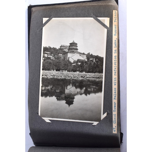 297 - Views Of My Tour Peking, Chinese, G Knight, October 1930, Photograph Album. 21 cm x 12 cm.