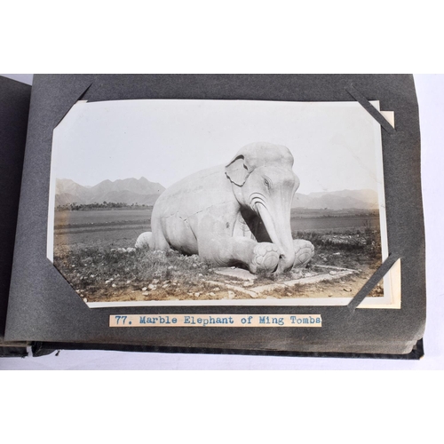 297 - Views Of My Tour Peking, Chinese, G Knight, October 1930, Photograph Album. 21 cm x 12 cm.