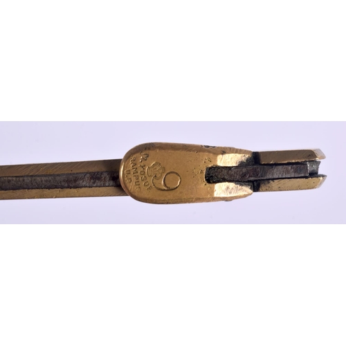 301 - A RARE M YOSUE RAMPUR CLICKING ENAMELLED LADIES FOOT KNIFE. 20 cm long extended.