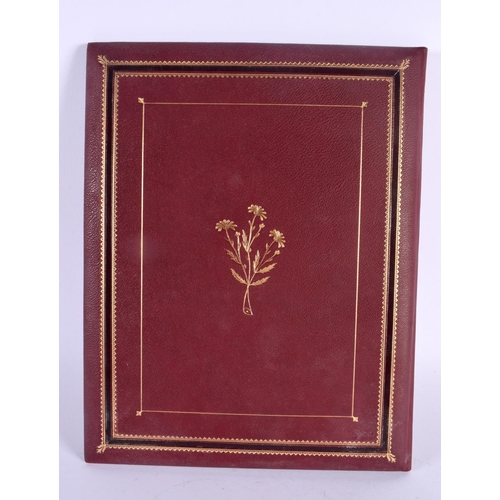 363 - A FINE QUALITY VICTORIAN TOOLED LEATHER WRITING BOOKLET. 33 cm x 28 cm.