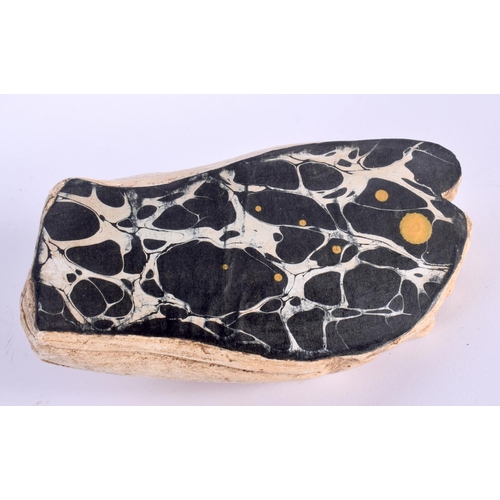 383 - A GRAND TOUR COUNTRY HOUSE STYLE PLASTER FOOT After the Antiquity. 16 cm x 10 cm.