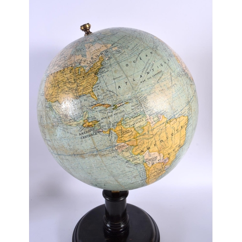 504 - A FRENCH G THOMAS GLOBE. 42 cm x 14 cm.