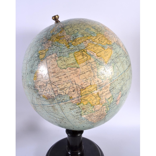 504 - A FRENCH G THOMAS GLOBE. 42 cm x 14 cm.