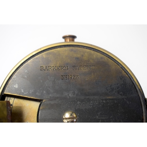 541 - A CASED ANTIQUE BARKERS PATENT NO 1926 4311 INSTRUMENT. 10 cm wide.