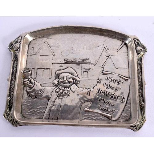 675C - A RARE VINTAGE DEWARS WHISKEY ADVERTISING DISH decorated with a variant of the Fernhurst gallants ga... 