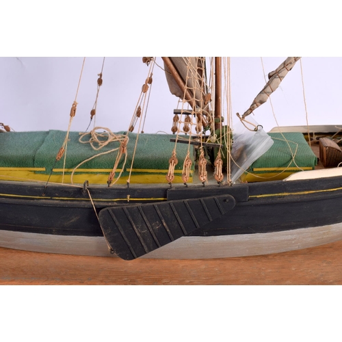 700 - A FELLOWS AND CO GREAT YARMOUTH SCRATCH BUILT BOAT modelled as a Thames Sailing Barge Will Everard (... 