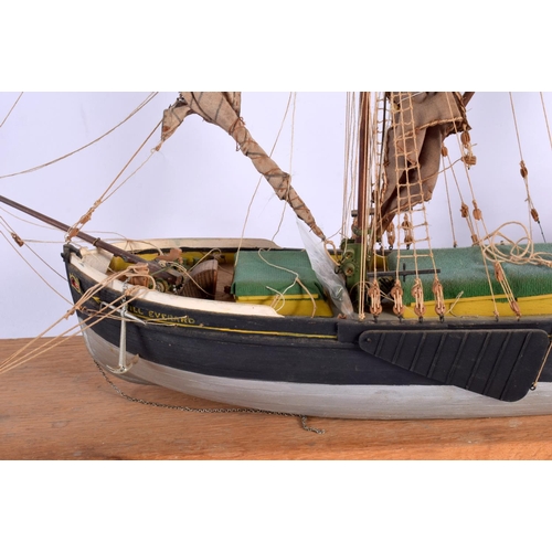 700 - A FELLOWS AND CO GREAT YARMOUTH SCRATCH BUILT BOAT modelled as a Thames Sailing Barge Will Everard (... 