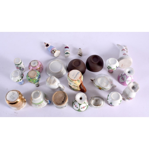 88 - ASSORTED VINTAGE PORCELAIN including a Kangxi miniature vase, yixing wares etc. (qty)