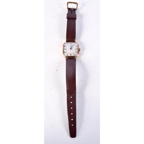 1002 - A VINTAGE TREBEX WRISTWATCH. 2.75 cm wide.